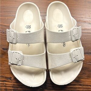 Birkenstock Kids White Double Strap Sandals